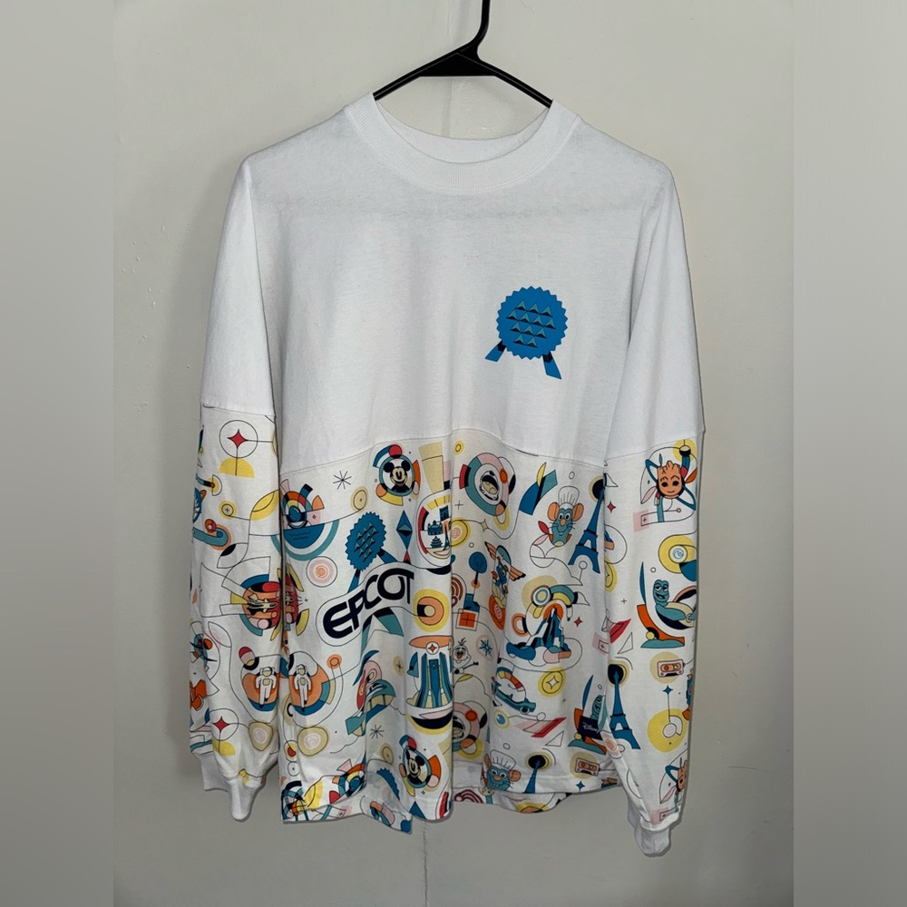 Disney Parks 2023 Epcot Reimagined Spaceship Figment Spirit Jersey Sz Small